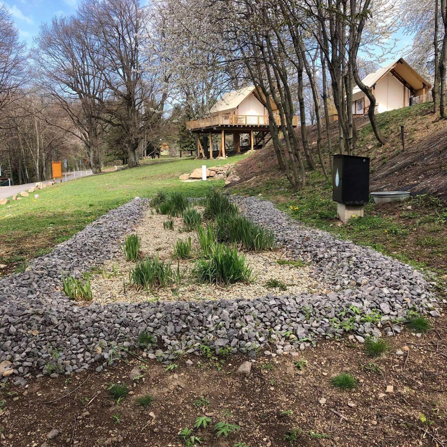 Realizácia koreňovej čistiarne odpadových vôd ECOAIR-FOREST GLAMPING.